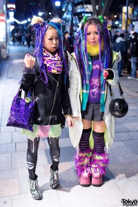 Harajuku Girls in Colorful Fashion