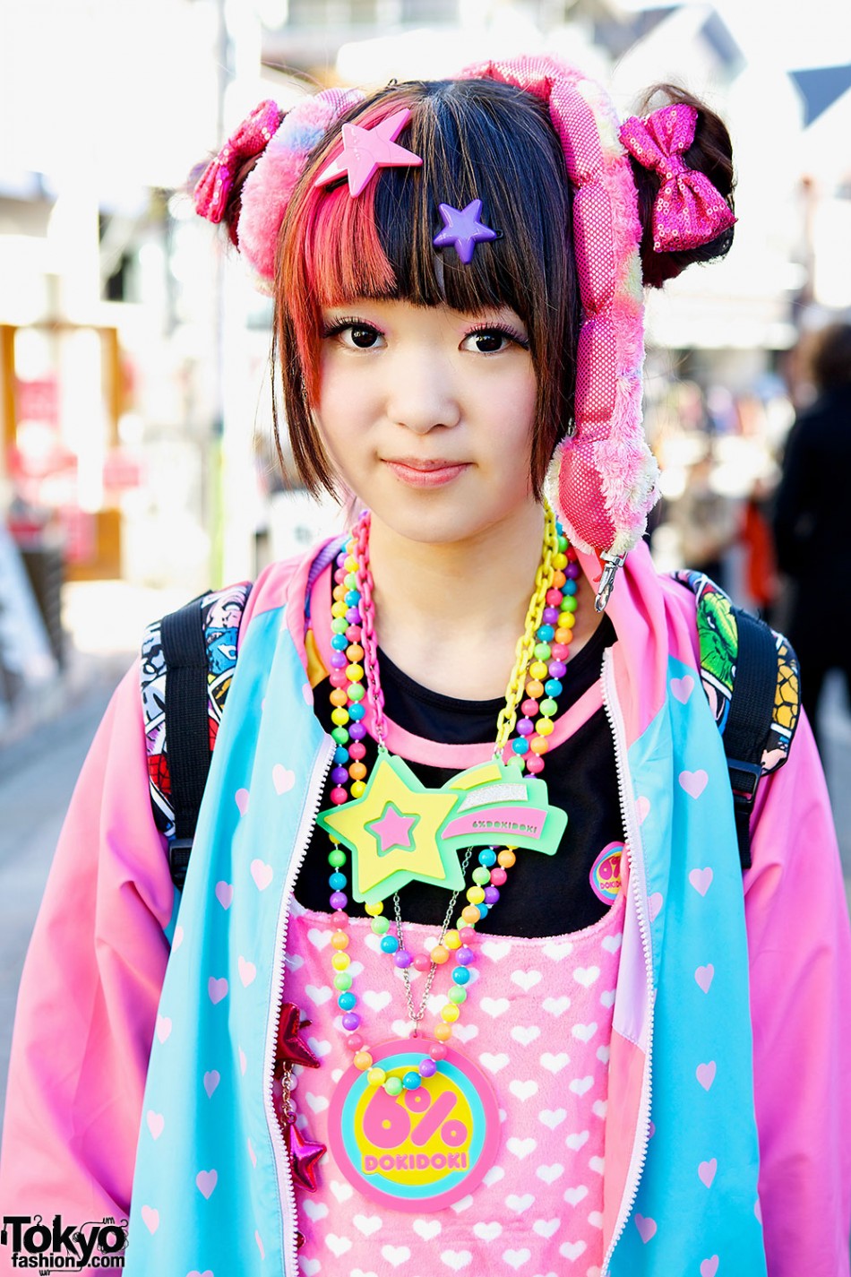 6%DOKIDOKI Romper, Milklim, Leopard Sneakers & Hair Snake in Harajuku ...