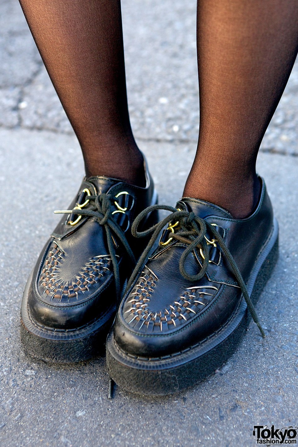 Monomania Hoodie, AvantGarde Harajuku Stockings & Boy London Creepers ...