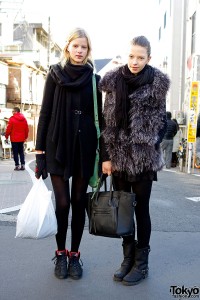 Estonian Fashion Models in Harajuku