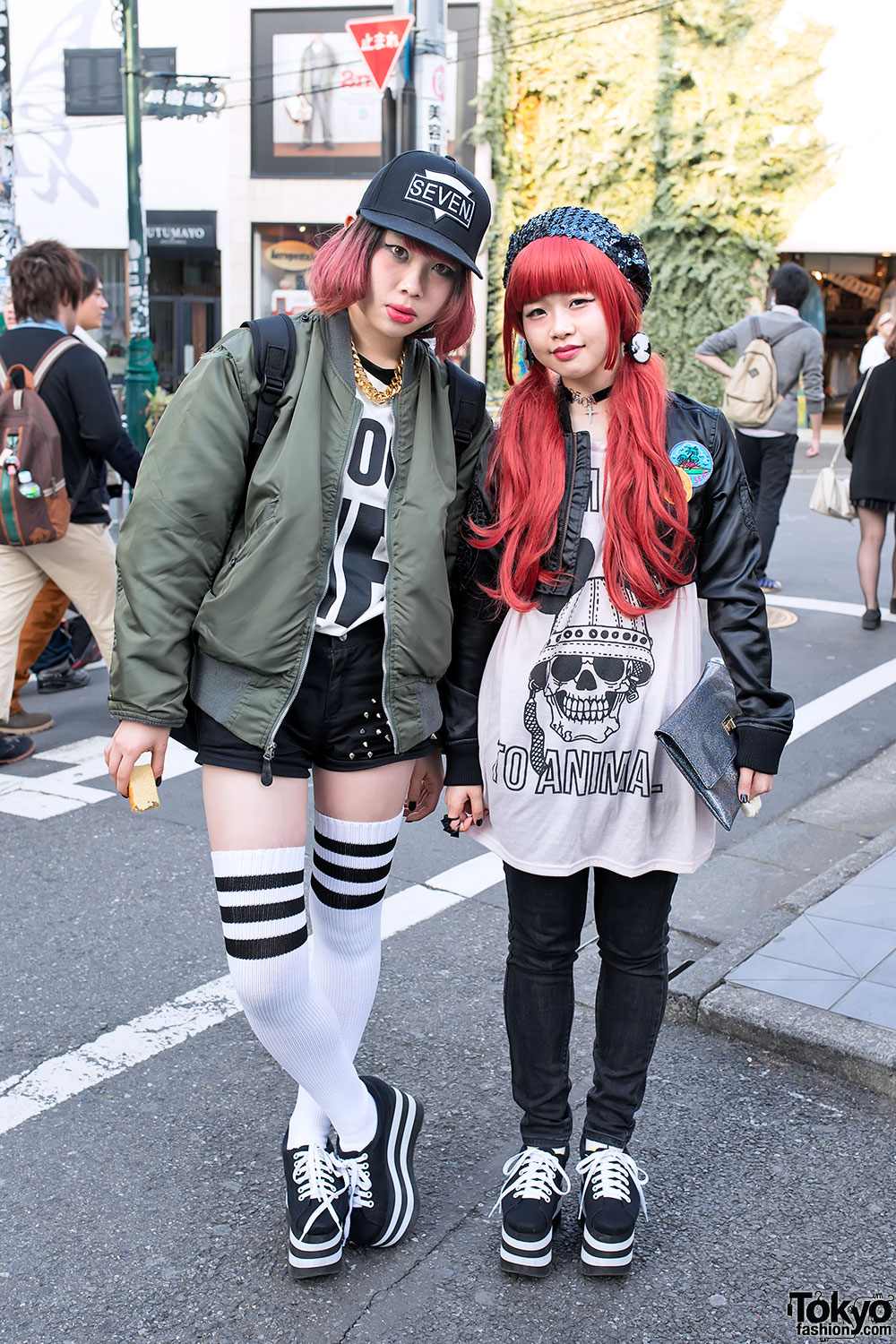 Rejsende straf Blaze Jeffrey Campbell Platform Sneakers, Pink Hair & Bombers in Harajuku – Tokyo  Fashion