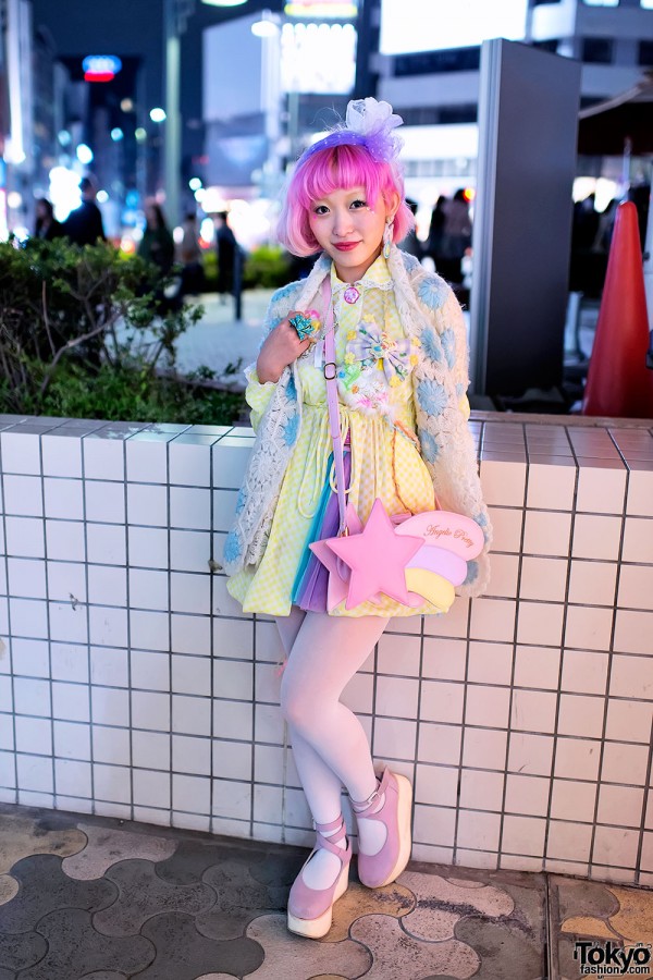 Kumamiki w/ Pink Hair, Party Baby, SPANK! & Angelic Pretty in Harajuku
