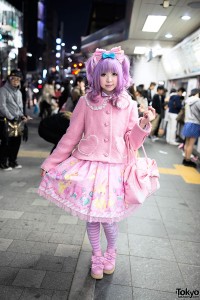 Moco in Sweet Lolita Fashion in Harajuku