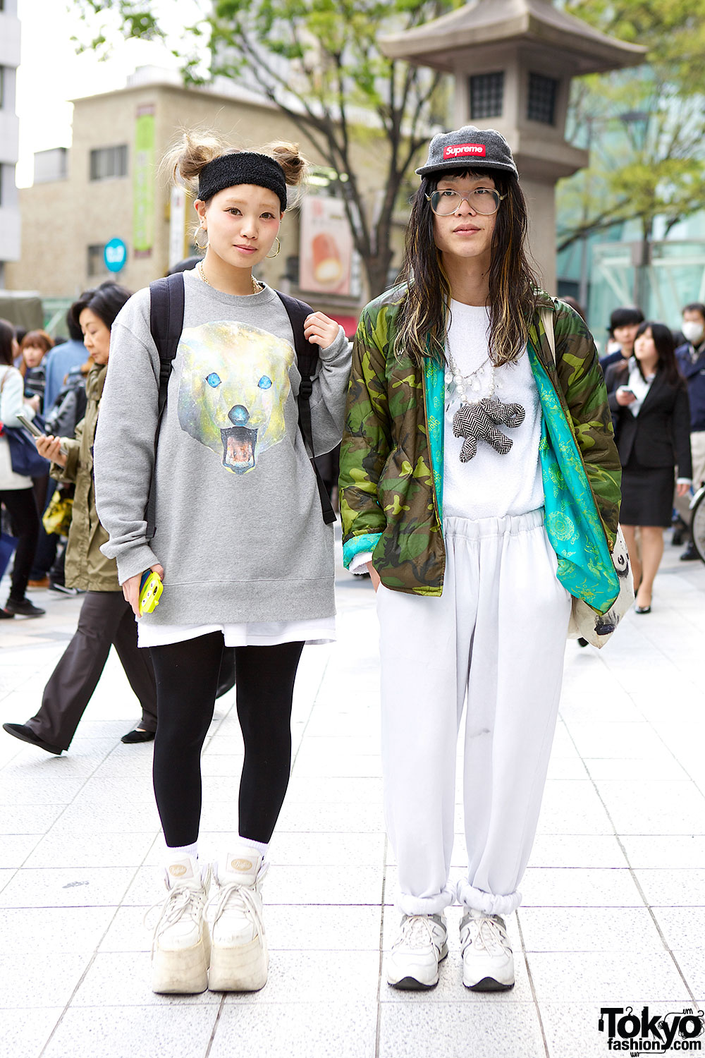 Harajuku Streetwear Duo – Tokyo Fashion