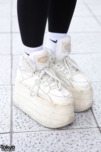 White Buffalo platform shoes