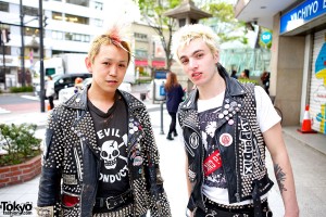 Harajuku Punks w/ Colorful Mohawk, Studded Leather & Boots – Tokyo Fashion