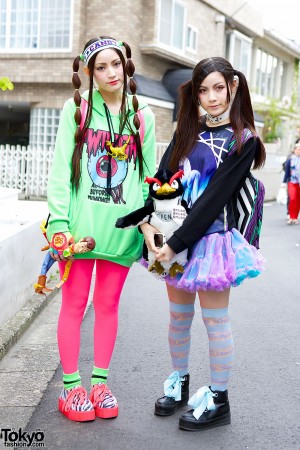 Cute Twin Tails, Unicorn, Neon, Clear Backpack & 6%DOKIDOKI in Harajuku ...