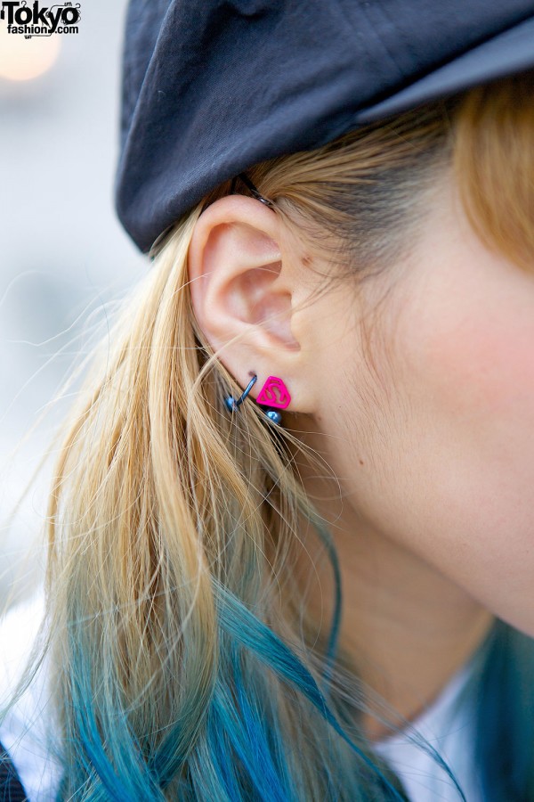 Pink Superman Earrings