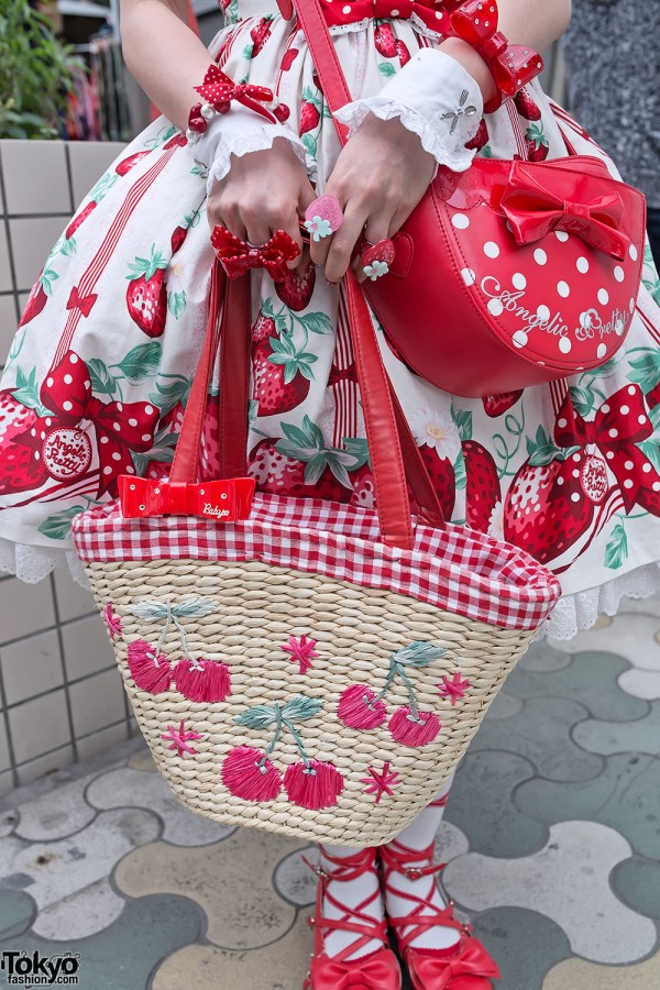 Angelic Pretty Bag & Kawaii Strawberry Rings