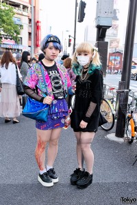 Aqua Dip Dye vs Short Blue Hair in Harajuku