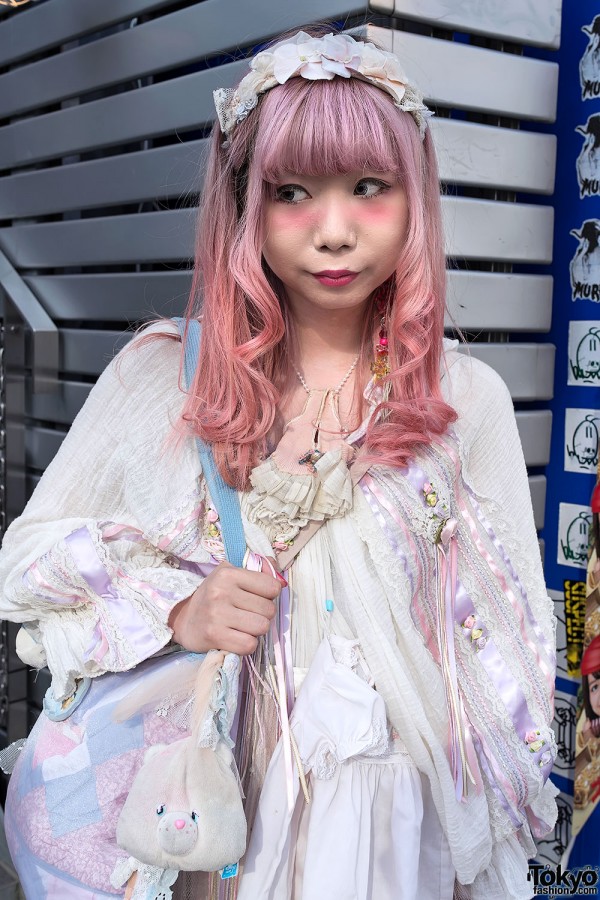 Cult Party Kei Makeup & Pink Hair