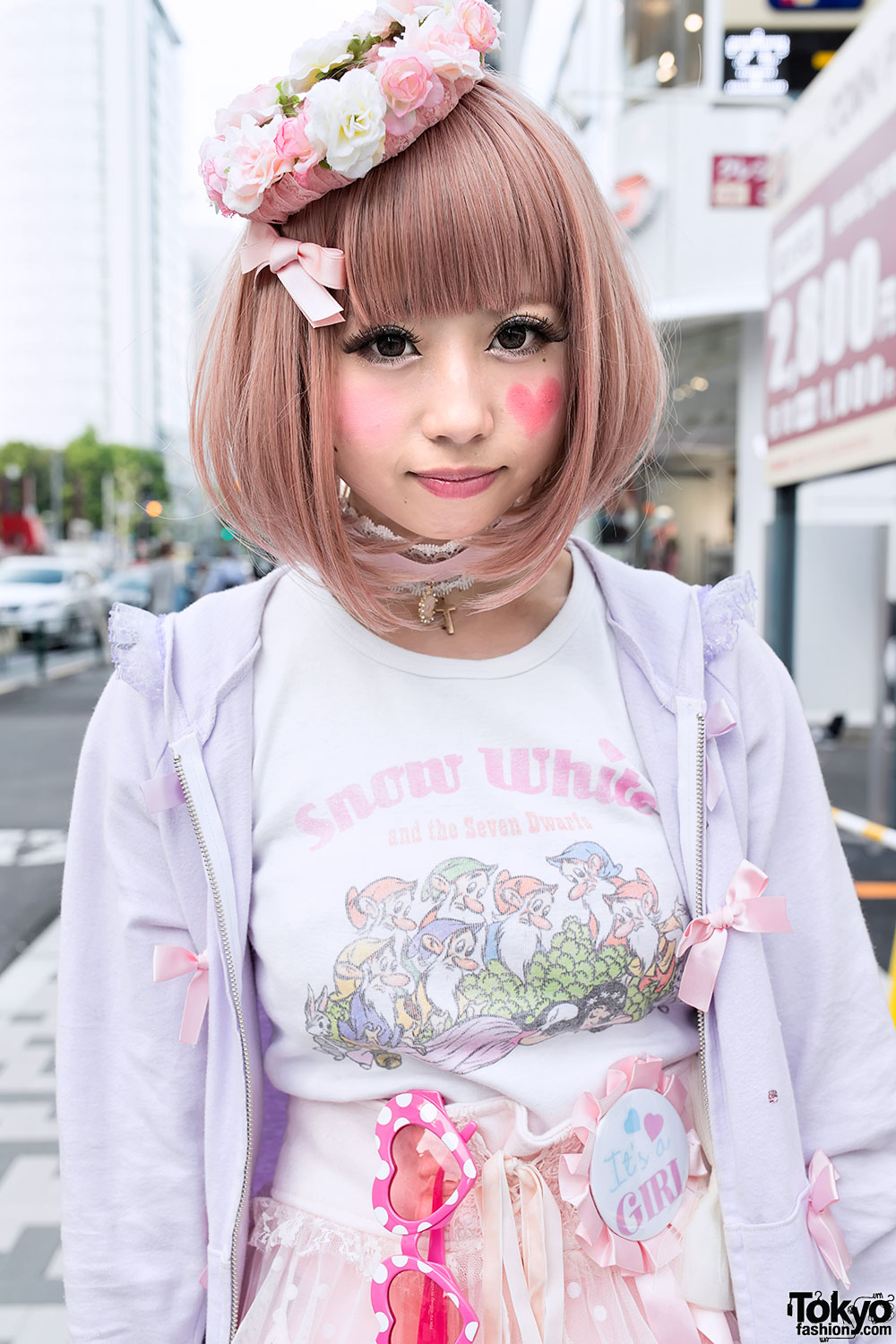 Kawaii Harajuku Hair And Makeup With Flower Crown – Tokyo Fashion