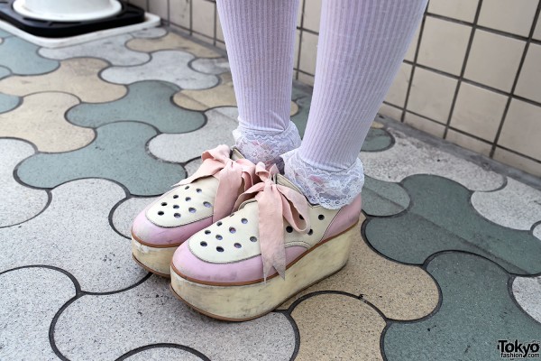 Pink Tokyo Bopper Bow Shoes