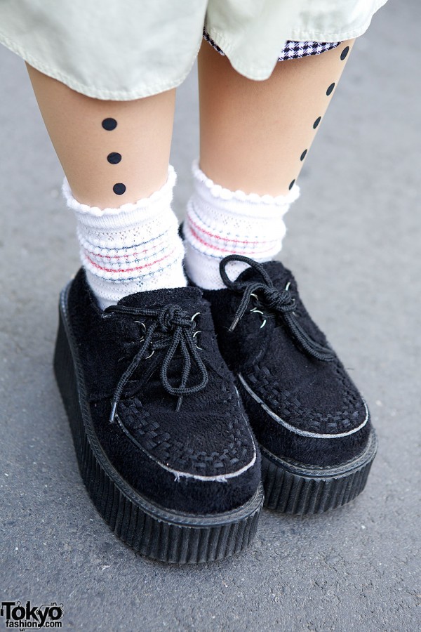 Black Creepers & Graphic Tights