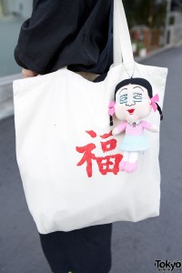 Handmade tote bag & plush