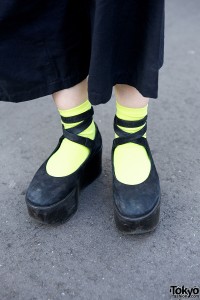 Tokyo Bopper shoes & neon socks