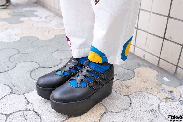 Tokyo Bopper Black Platform Shoes