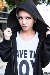 Chamii in Boy London in Harajuku