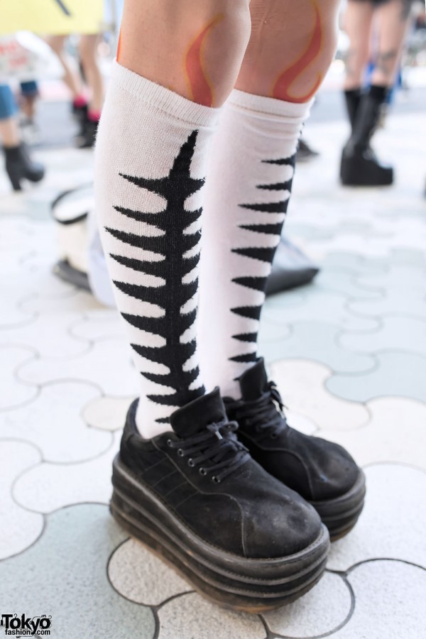 Flame Tights & Graphic Socks