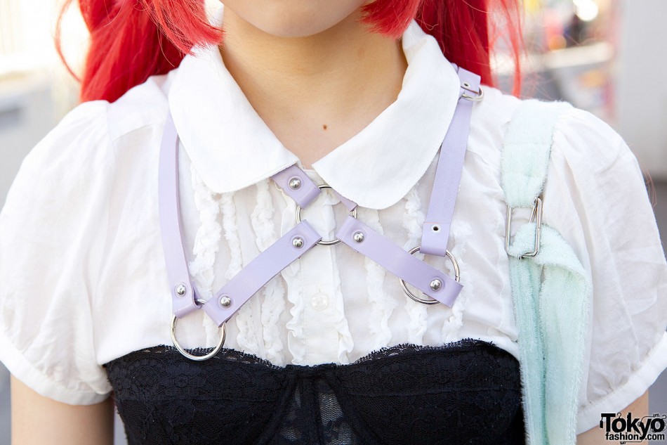 Pastel Harness & Corset Top vs Monomania & Bandana in Harajuku Tokyo
