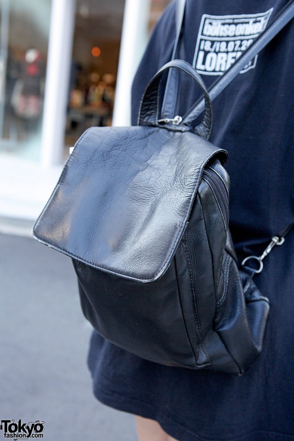 Resale leather backpack