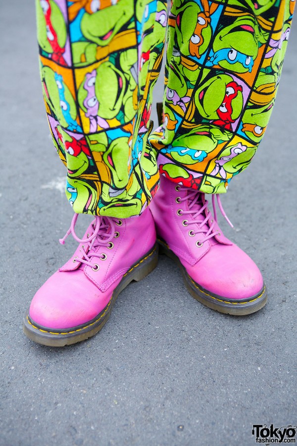 Pink Dr. Martens boots
