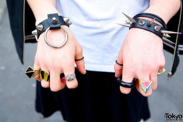 Studs and spikes bracelets