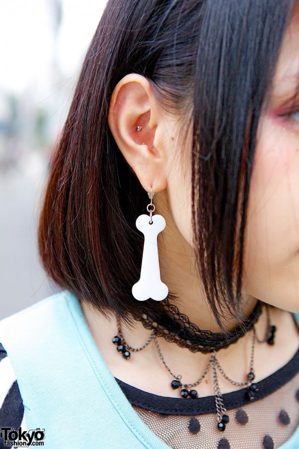 Bone earrings