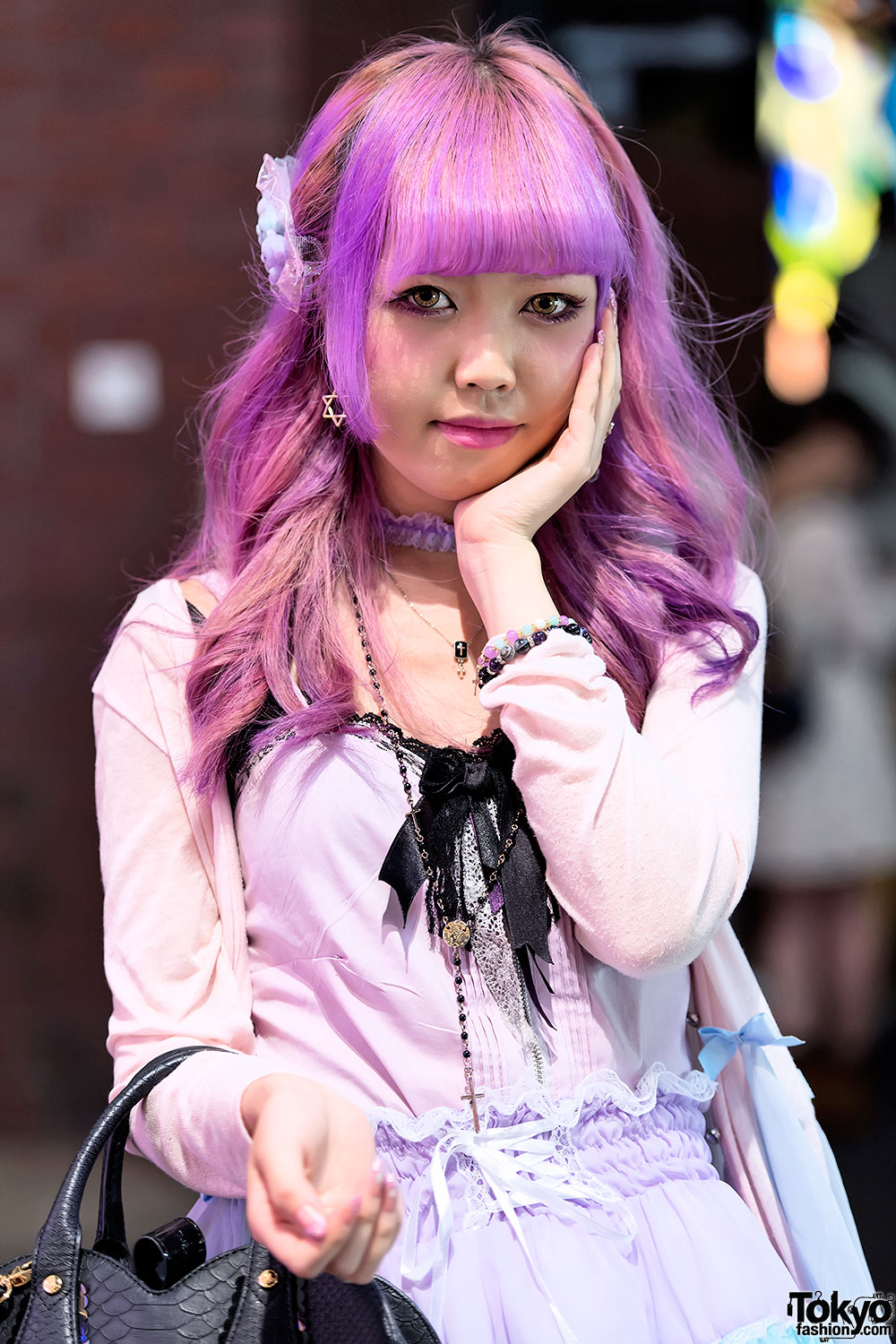 Lunatic Lemony Lollipop Skirt, Pink Hair & Tokyo Bopper in 