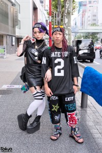 Harajuku Couple w/ Purple Hair & Braids, MYOB, KTZ, UNIF & Romwe ...