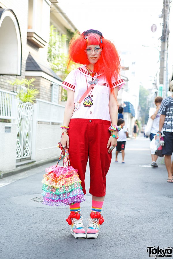 Neb aaran Do Sailor Top w/ Toys, See Through Sneakers & Rainbow Accessories