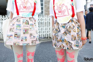 Comics Print Skirts