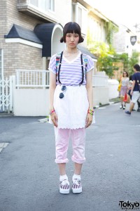 Harajuku Girl in Layered Outfit