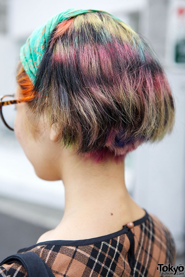 Rainbow Hair & Headscarf