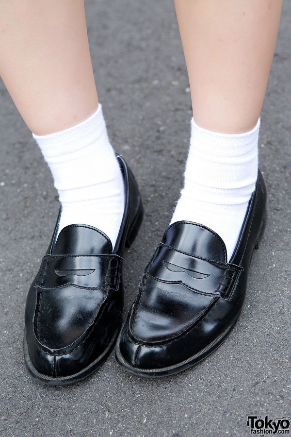 Black Loafers in Harajuku