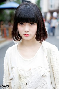 Cute Bob Haircut in Harajuku