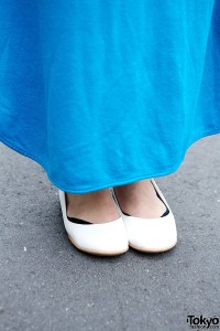 White Ballerina Flats