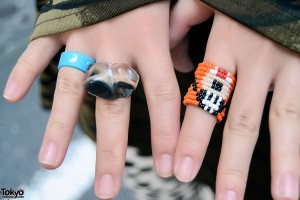 Glass & Bead Rings in Koenji