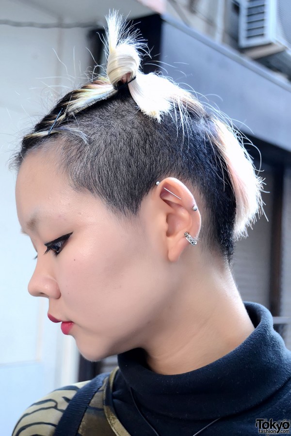 Shaved Hair & Earrings in Koenji