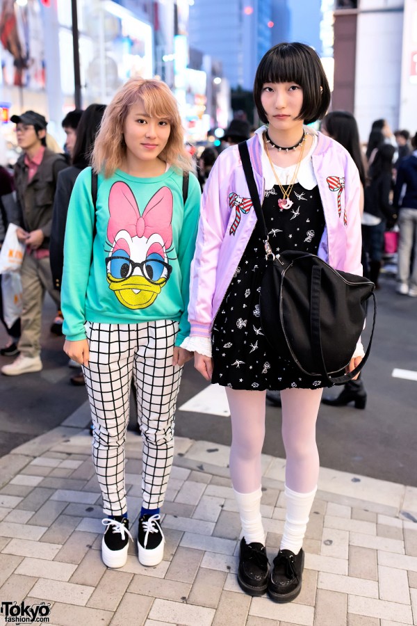 Harajuku High School Girls in Milklim, Spinns, Daisy Duck & WEGO