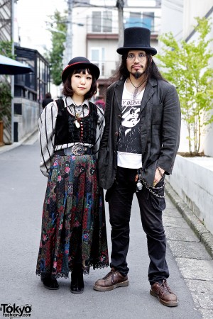 Top Hat & Glasses vs Grimoire, Tarock & Qosmos in Harajuku – Tokyo Fashion