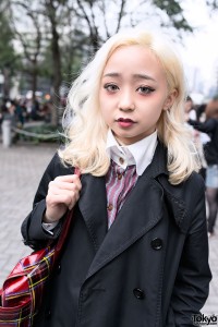 Blonde Hair & Striking Makeup in Tokyo
