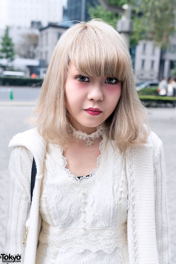 Blonde Hair & Cult Party Kei Makeup