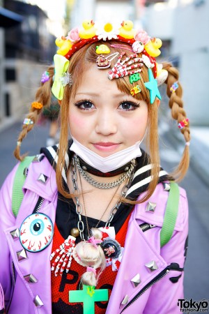 Harajuku Decora w/ Biker Jacket, Tulle Skirt, Claw Shoes & 6%DOKIDOKI ...