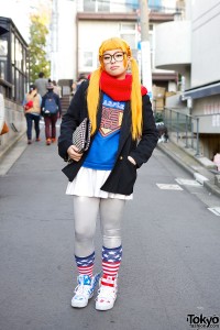 Famiia Jacket & Winged Sneakers in Harajuku