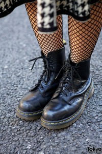 Fishnet Stockings & Dr. Martens Boots