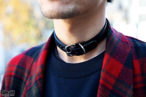 Man's Leather Choker