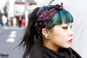 Green Hair & Headscarf