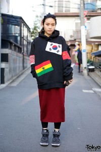 Supreme Flags Hoodie & Maxi Skirt