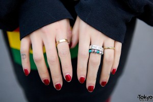 Red Nails & Rings